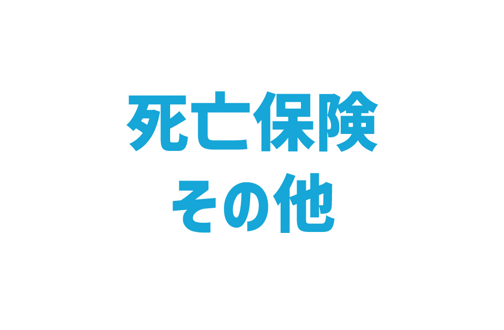 死亡保険、その他